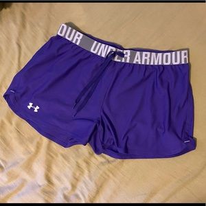 Purple Under Armor shorts